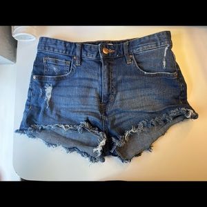 Denim H&M Distressed Shorts